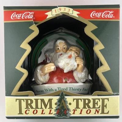 Coca Cola Trim  A  Tree  Collection  1933  Santa   w/  Mask  -  NIB - Image 1 of 4