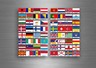 Set 64x sticker european europe flag scrapbooking country collection stamp 5cm A