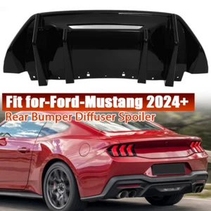 Difusor con aletas de parachoques trasero negro brillante 2024 2025 para Ford Mustang S650 GT - Imagen 1 de 13