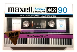 Maxell MX 90 Audio Cassette Cinta en Blanco Sellado Hecho en Japón Tipo IV v3 - Imagen 1 de 2
