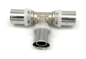 Pressfitting für Mehrschichtverbundrohr T-Stück Verbundrohr Fittinge 20mm TH U - Bild 1 von 1