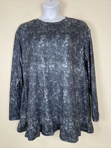 Misslook Damen Bluse Übergröße 3XL Schiefer Strick Rüschensaum Langarm - Bild 1 von 6