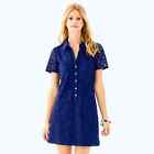 Lilly Pulitzer Nelle Navy Blue Shirt Dress