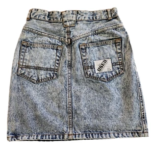 Vintage 80er Get Used by Elie Gr. 30 Jeansrock Acid Wash Party Hween Kostüm - Bild 1 von 12