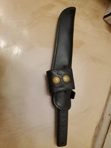 Vintage Parker CUT. CO Tanto 6" Fixed Blade Knife Japan w Leather Sheath - Picture 1 of 12