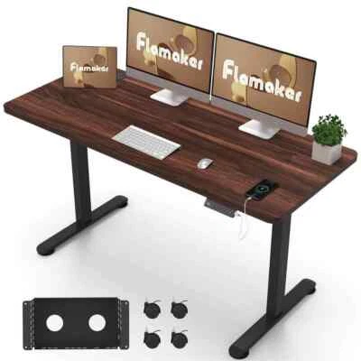 Höhenverstellbarer Schreibtisch Stehpult Elektrisch Ganze Tischplatte 120x60cm - Bild 1 von 4