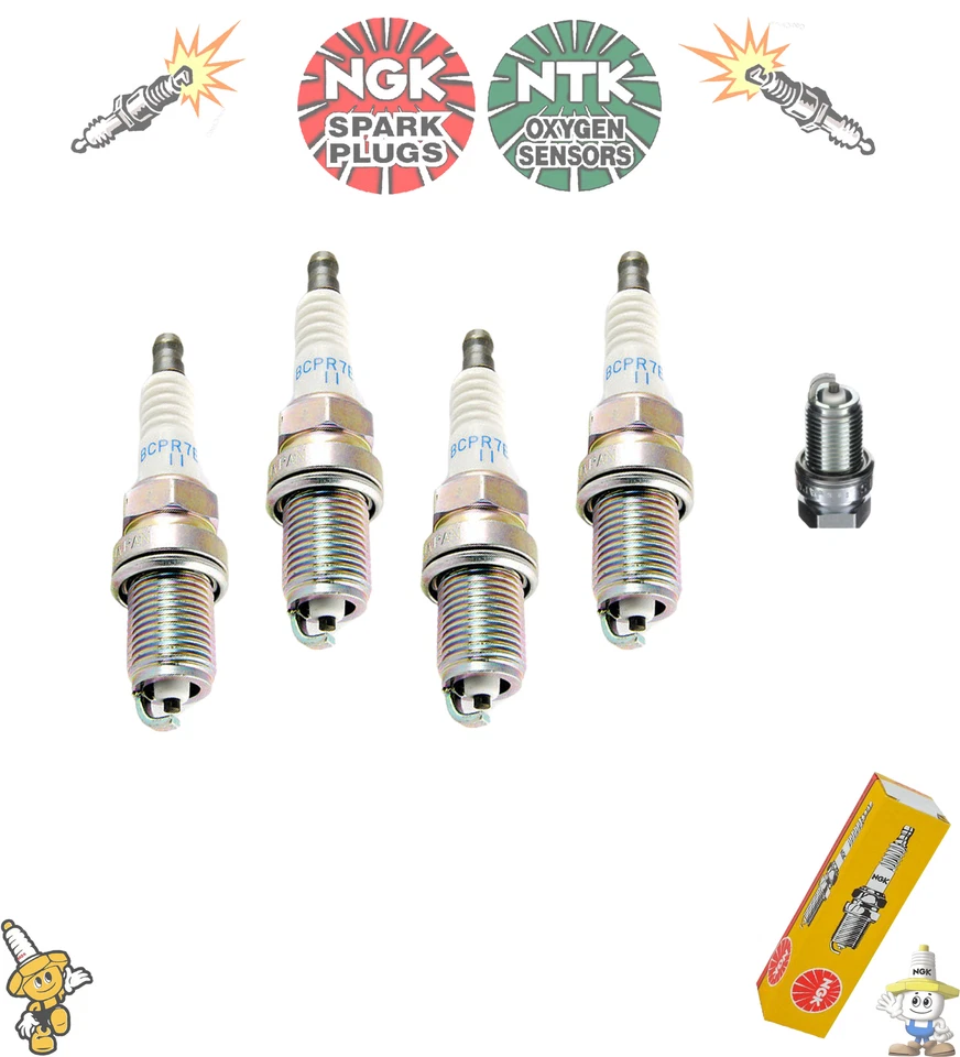 NGK Spark Plug - BCPR7ES-11 - fits Saab 900 || 2.0 16 Turbo - 1095 x4  - Image 1 of 1