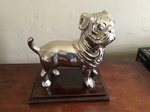 Aluminum Crafted Figure of Pug Dog 8” Tall - Picture 1 of 4