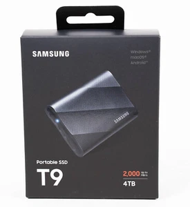Samsung T9 4TB 2,000 MB/s Portable SSD - Black (MU-PG4T0B) - New/Open Box - Photo 1/10