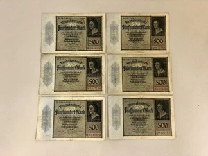 500 billetes del Reichsmark 1922  - Imagen 1 de 8