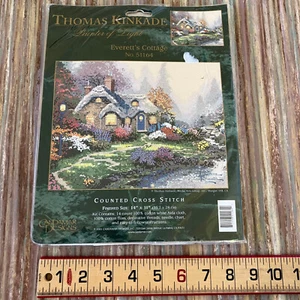 Thomas Kinkade Everett's Cottage Counted Cross Stitch Kit Candamar 51164 NEW - Bild 1 von 4