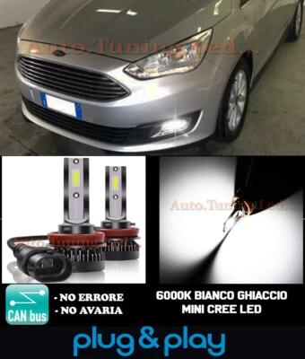 Ford C-Max III Mk3 Lámparas De Niebla Led Cambus Blanco Hielo 8000Lm - Imagen 1 de 4