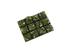 Micro Art Studio 20mm Square Graveyard Bases (10) Brand New B00865 - Picture 1 of 2