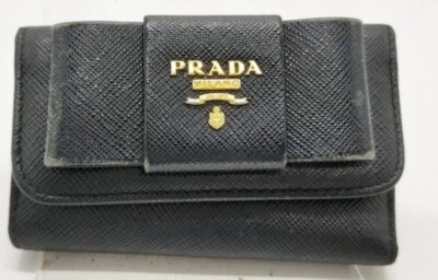 Prada Black Leather Key Case Card Holder ( See Description ) - Image 1 of 4