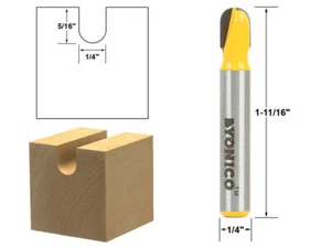 Broca de enrutador de caja de núcleo de 1/4" de diámetro - Vástago de 1/4" - Yonico 14164q - Imagen 1 de 1