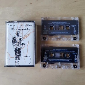 ERIC CLAPTON 24 NIGHTS LIVE DOUBLE TAPE CASSETTE ALBUM FREE P&P - Picture 1 of 4