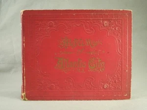 Victorian Album of Atlantic City N.J. Detailed Souvenir Drawings Images - Picture 1 of 12