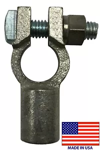 (5) Negative Straight Barrel 2 - 1 AWG Gauge Top Post Battery Terminal Cable End - Picture 1 of 2
