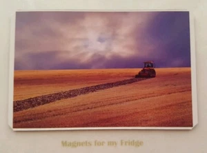 HARVESTING AT DAWN ON THE FARM FRIDGE MAGNET - M591 F - Bild 1 von 1