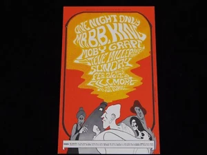BB King Steve Miller Fillmore Auditorium 2/26/67 BG-52 Postcard - John Myers Art - Picture 1 of 12