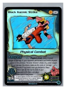 1x DBZ CCG BLACK KARMIC STRIKE 37 HOLO FOIL UNCOMMON FUSION SAGA LIMITED - Picture 1 of 1