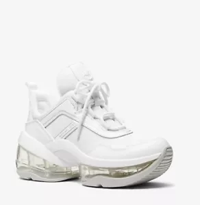 Scarpe da ginnastica Michael Kors Olympia Xtreme logo jacquard e pelle bianco 9 ❤️❤️❤️❤️ - Foto 1 di 5