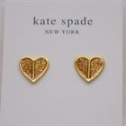 Kate Spade Jewelry Enamel Sparkling Heart Stud Post Earrings Drop Dangle Hoop