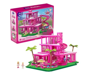 MEGA Barbie Dreamhouse Bauset | 3-stöckiges Puppenhaus mit Möbeln - Bild 1 von 6