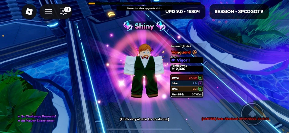 Shiny Esconer/Cuenta Vanguards Anime/Un Monarca/ 20 Rerolls/sin correo electrónico adjunto Foto 1 de 1