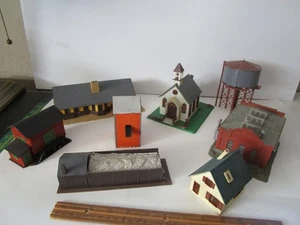 Huge Lot  Vintage HO 1/87 Scale Building Buildings Depot For Train  Layout House - Picture 1 of 8