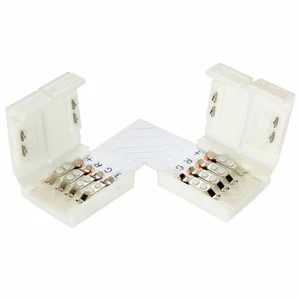 5* 3528 5050 4Pin 10mm L Shape Adapters PCB LED Strip Connectors No soldering F - Picture 1 of 8