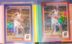 Bol Bol /275 &/120 Red & Blue Neon Prizm 2023-24 Panini Premium Stock #37 - Bild 1 von 3