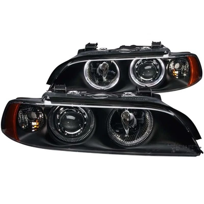 Faros proyectores ANZO para BMW Serie 5 1997-2001 con halo negro Foto 1 de 4