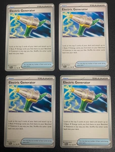 4x Stromerzeuger 170/198 Scarlet & Violet Pokemon TCG Common Playset - Bild 1 von 1