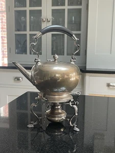 GEORGE V STERLING SILVER SPIRIT KETTLE - Picture 1 of 12