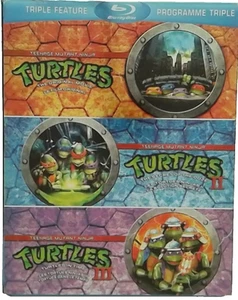 ✬ Ninja Turtles Triple  - Blu-Ray/BD - VERY GOOD -  NTSC ✬ - Picture 1 of 8