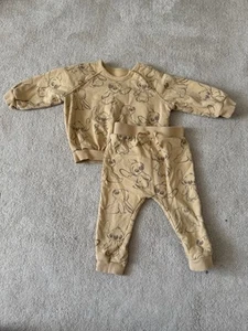 George Baby Boy - Disney Yellow Sweater and Sweatpants - 9 to 12 months - Used - Picture 1 of 6
