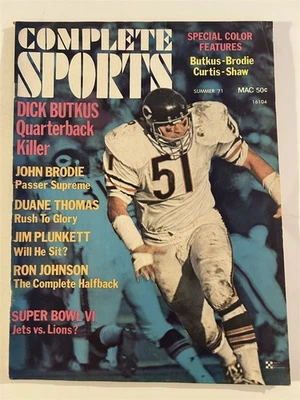 Deportes completos Dick Butkus Chicago Bears Quarterback Killer 1971 4 fotos a color Foto 1 de 4