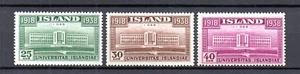 Island 1938 Satz 200/02 Freimarken Universitat Reijkjavik postfrisch - Picture 1 of 2