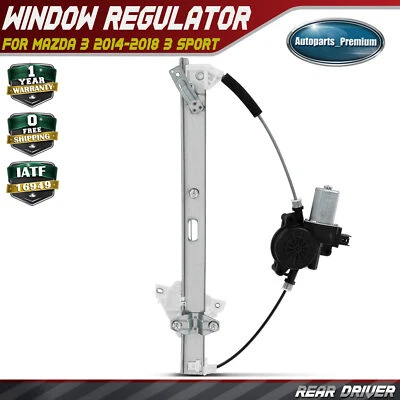 Regulador de ventana eléctrica del conductor trasero izquierdo con conjunto de motor para Mazda 3 2014-2018 Foto 1 de 4