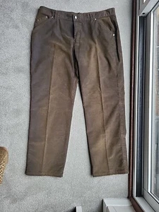 HUGO BOSS Mens Jeans Ranger W33 L34 33/34 Green Olive Cord A582 - Picture 1 of 12
