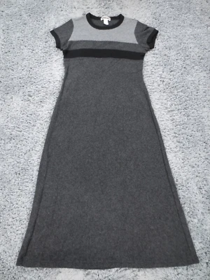 Vintage Maurices Dress Womens Large Gray Acrylic Fleece Short Sleeve Sweater - Image 1 of 4