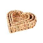 3pc Maine & Crawford Suzi Heart 25/20/15cm Hyacinth Basket Set Storage Natural