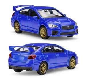 GB WELLY 1:36 Blue Impreza WRX STI Racing Sports Model Diecast Toy Collect Car - Picture 1 of 4