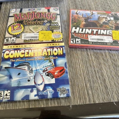 Hunting Unlimited Jewel Case (PC,  Game Lot Three Diferentes Games Two Seald - Image 1 of 4