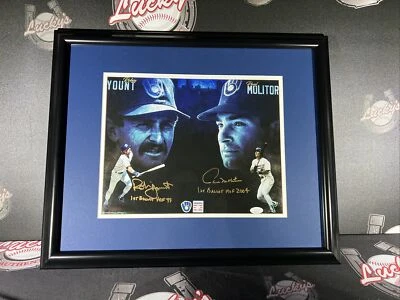 Robin Yount & Paul Molitor Dual Signed Framed 11x14 Photo w/ 2x Insc JSA COA - Image 1 of 4
