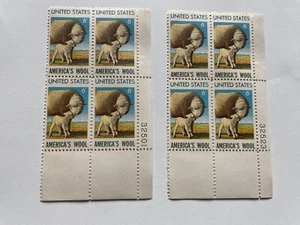 Americas Wool United States Stamps; 2 Blocks of four each 6 cents - Picture 1 of 3