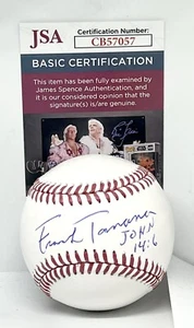 Frank Tanana Angels Tigers signed Official MLB Baseball Ball autographed JSA - Picture 1 of 2