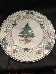 MIKASA Heritage Christmas Story Cake-Chop Plate Serving Platter CAB08 12.5” @78 - Picture 1 of 2