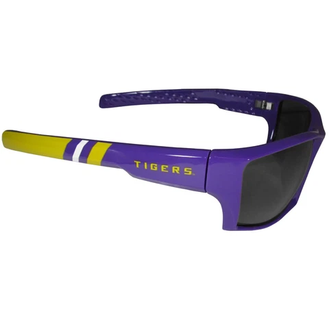 LSU Tigers Sunglasses, Sports Fan 100% UVA/UVB, Licensed Edge Cover